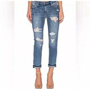 Women’s  Denim Joes Jeans Denim Billie Boyfriend Slim Crop 27 Distressed
